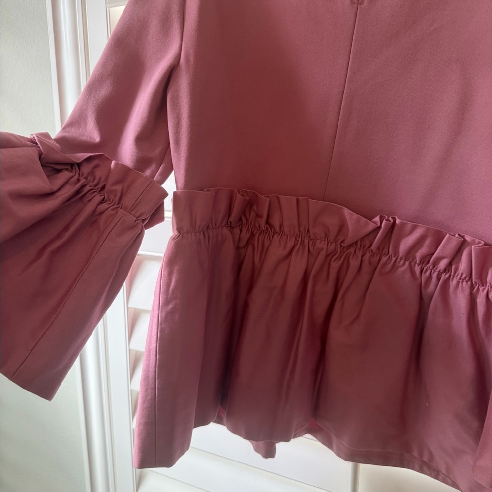 Ted Baker Pink Ruffle Sleeve Top - Picture 3 of 6